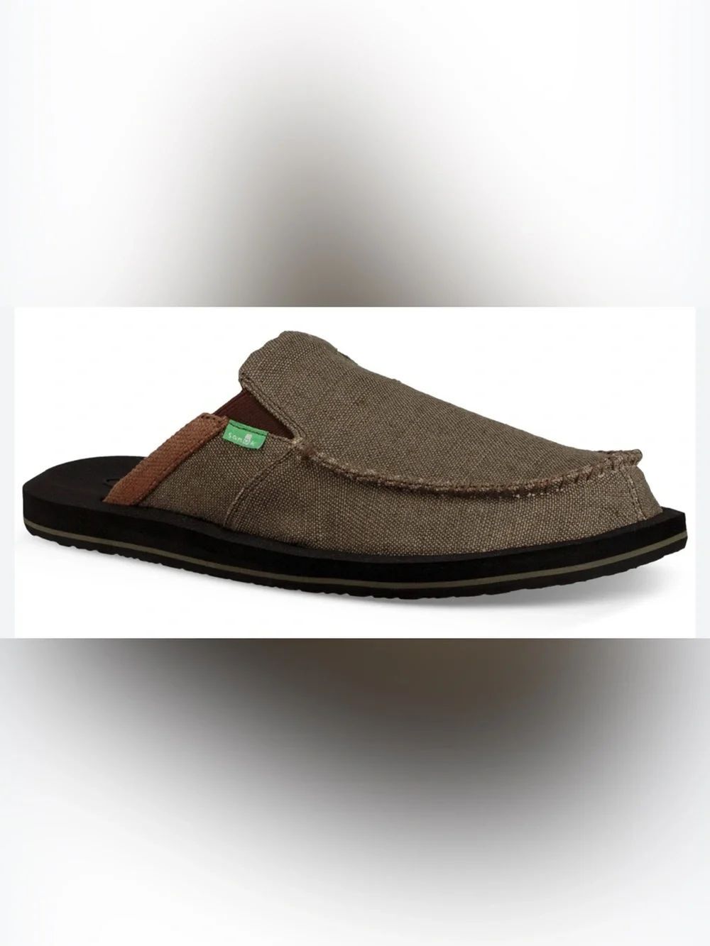 Sanuk M You Got My Back II Tan Men's Brown Canvas Slip-On Mule